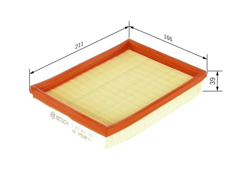 BOSCH Luftfilter 1 457 433 309