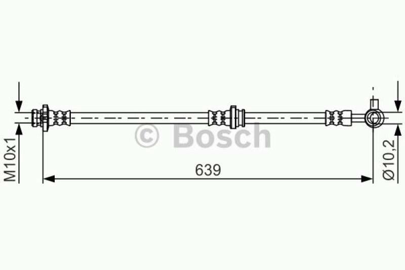 BOSCH Bremsschlauch 1 987 481 697