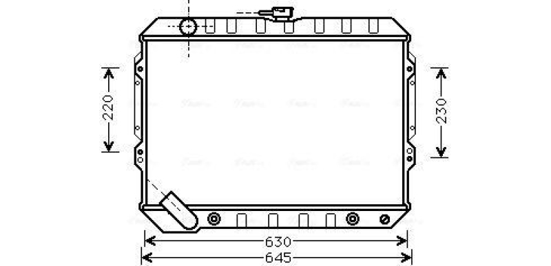 AVA QUALITY COOLING Radiator, engine cooling