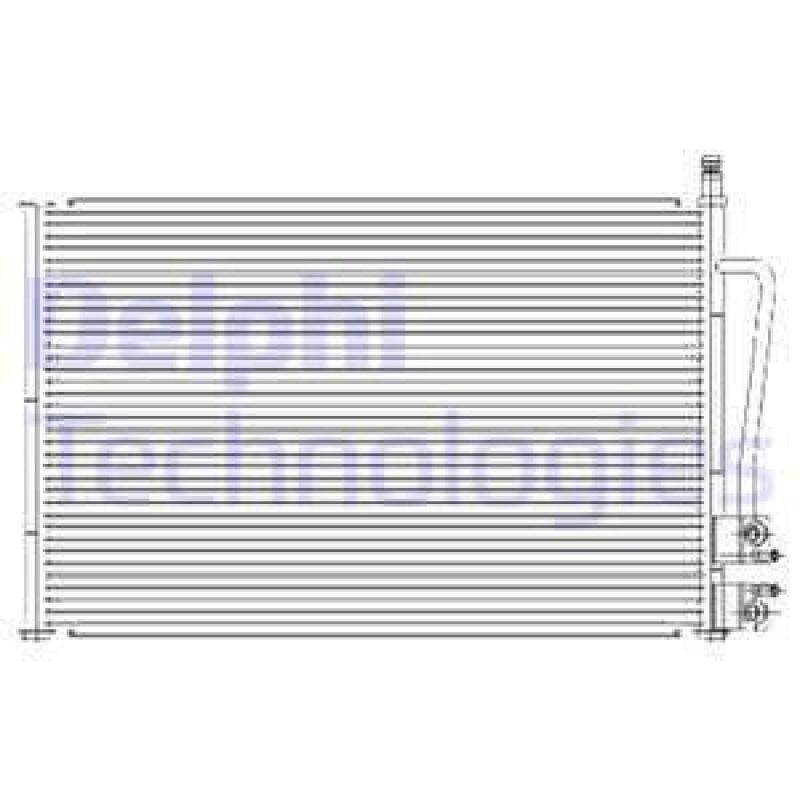 DELPHI Condenser, air conditioning