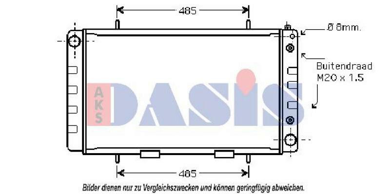 AKS DASIS Radiator, engine cooling