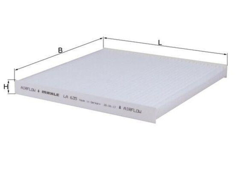 MAHLE Filter, Innenraumluft LA 635