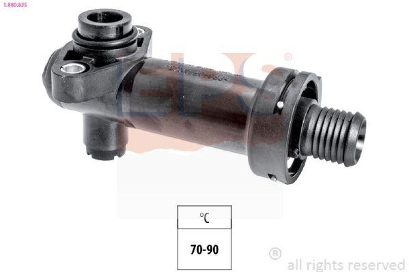 EPS Thermostat, Kühlung-Abgasrückführung Made in Italy - OE Equivalent