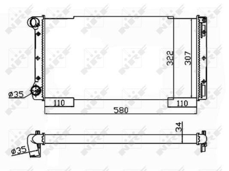 NRF Radiator, engine cooling