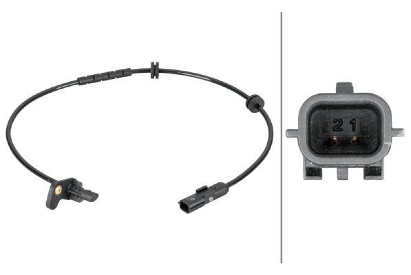 HELLA Sensor, Raddrehzahl 6PU 012 806-871