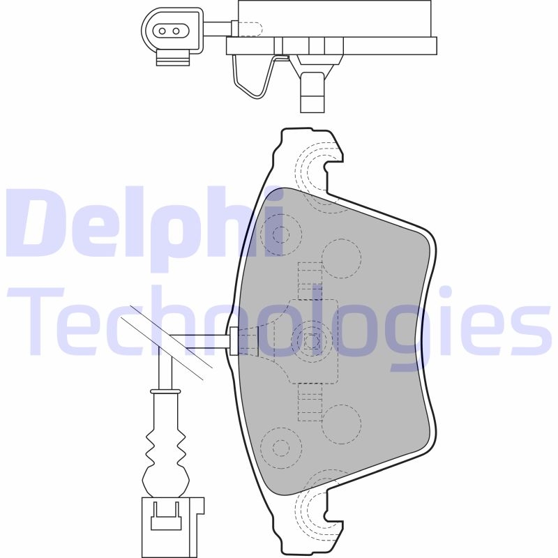 DELPHI Bremsbelagsatz, Scheibenbremse LP1913