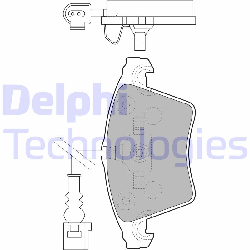 DELPHI Bremsbelagsatz, Scheibenbremse