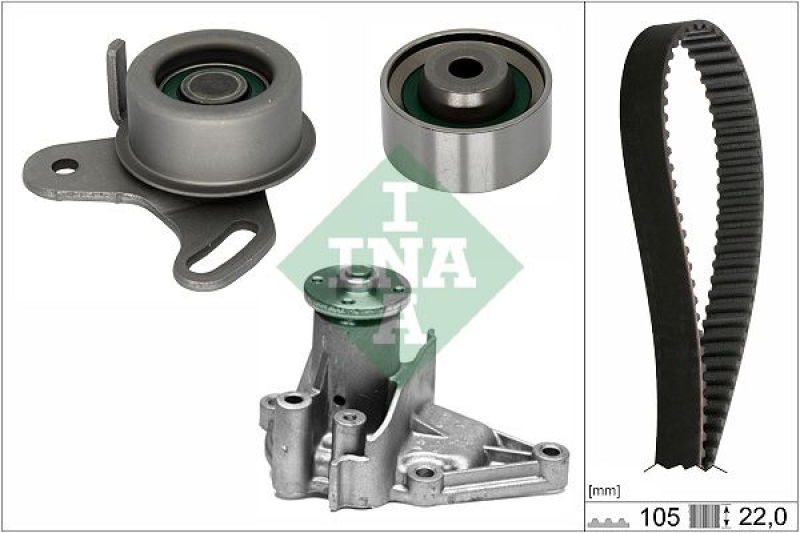 INA Water Pump & Timing Belt Kit