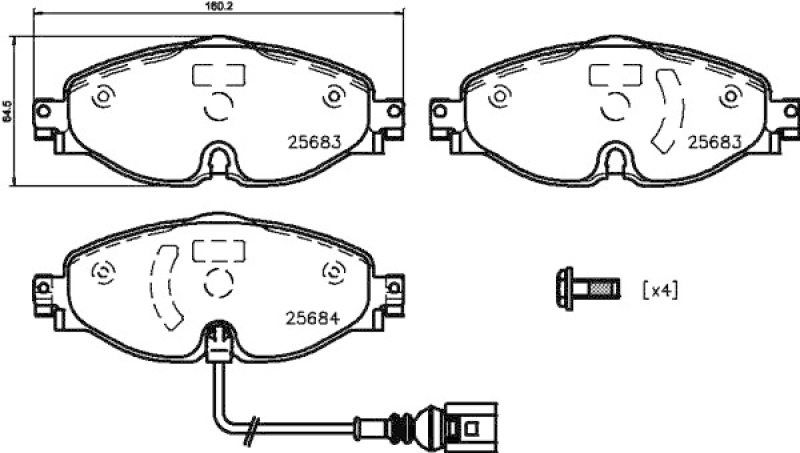 MINTEX Brake Pad Set, disc brake