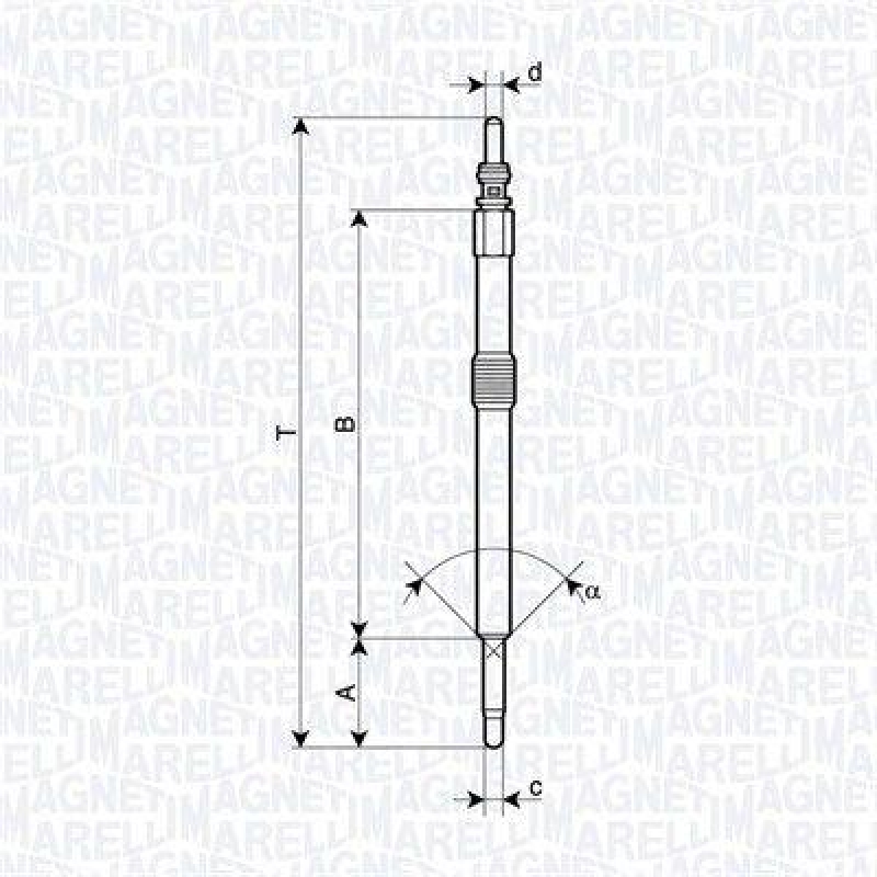 MAGNETI MARELLI Gl&uuml;hkerze 62900133304