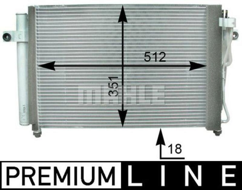 MAHLE Condenser, air conditioning BEHR *** PREMIUM LINE ***