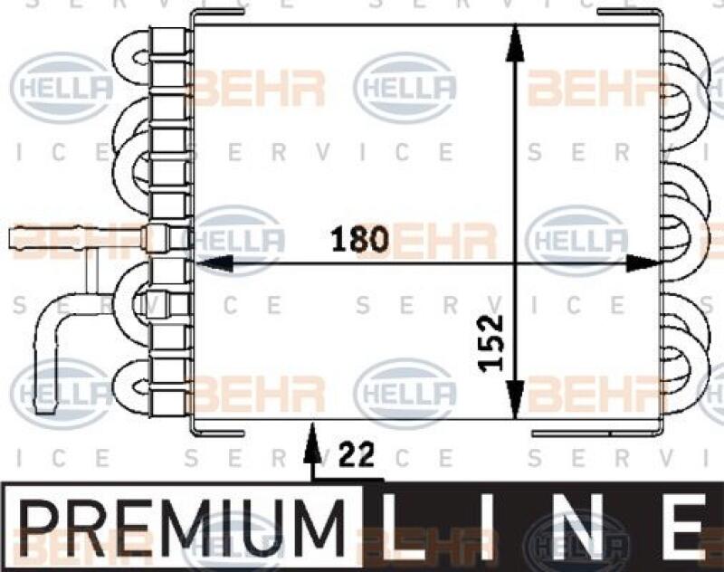 HELLA Fuel Radiator BEHR HELLA SERVICE *** PREMIUM LINE ***