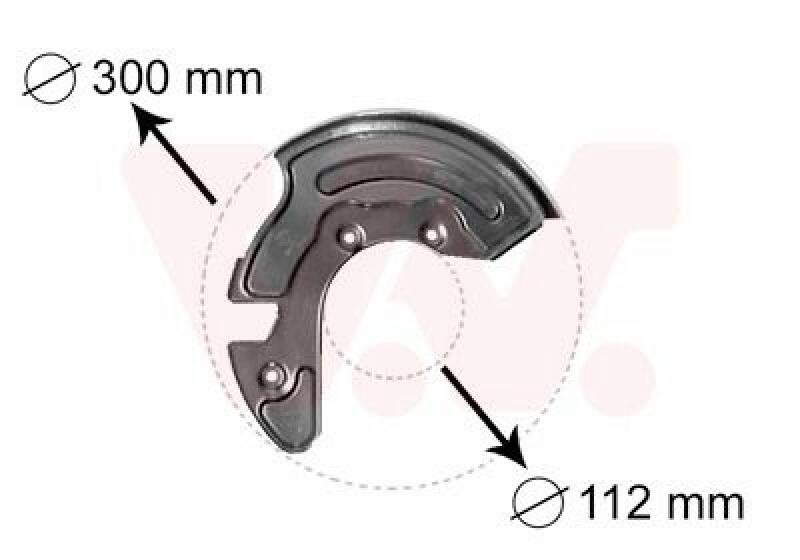 VAN WEZEL Splash Panel, brake disc