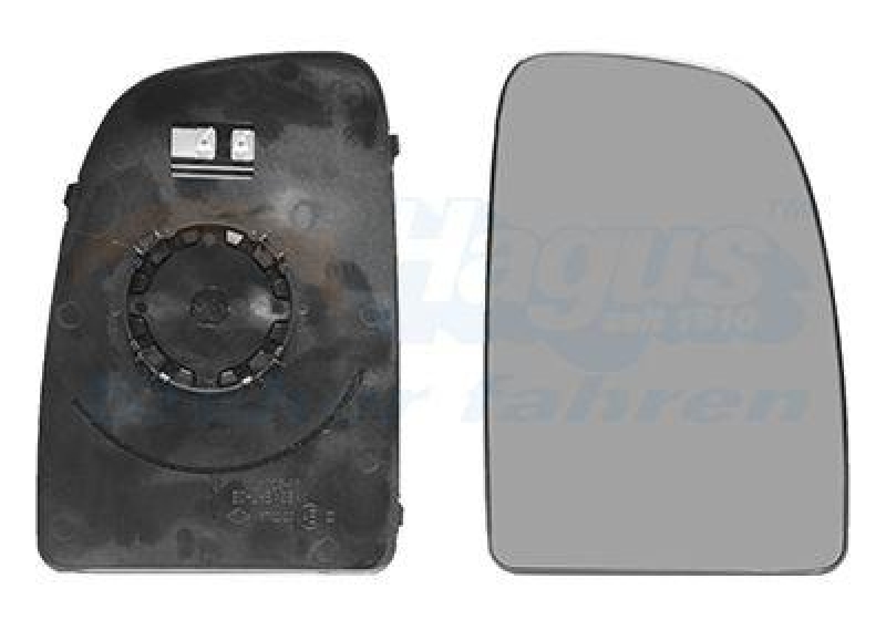 VAN WEZEL Spiegelglas, Au&szlig;enspiegel * HAGUS * 1651838