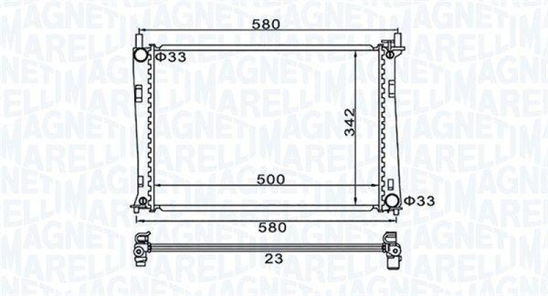 MAGNETI MARELLI Kühler, Motorkühlung