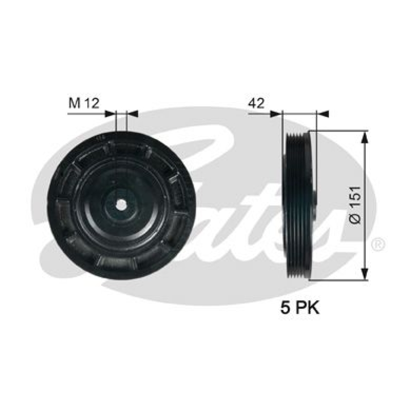 GATES Belt Pulley, crankshaft DriveAlign®