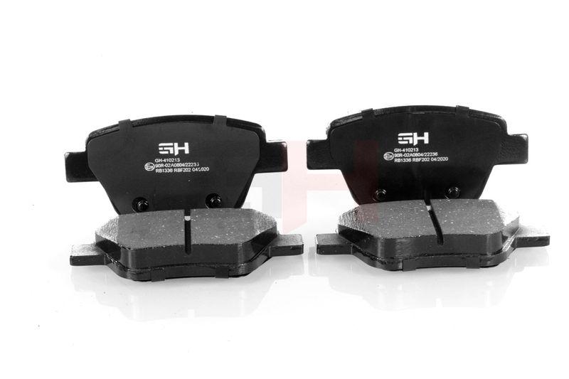 Bremsbel&auml;ge Bremsbelagsatz Hinten passend f&uuml;r VW Golf 6 5K1 1.4 Audi A3 Touran GH-410213