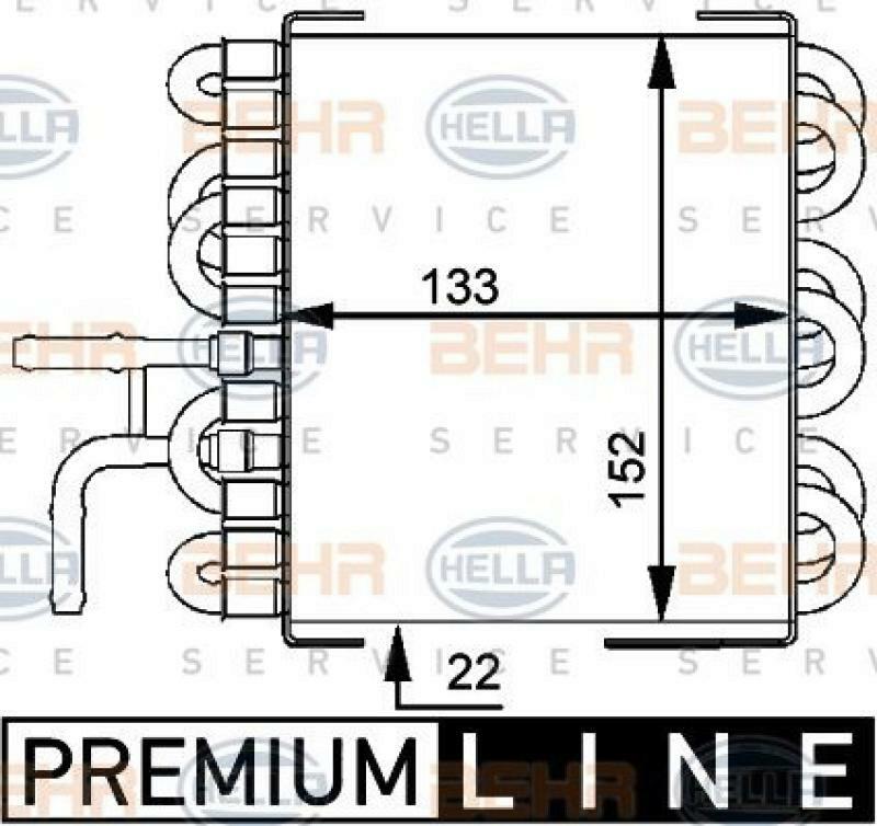 HELLA Fuel Radiator BEHR HELLA SERVICE *** PREMIUM LINE ***