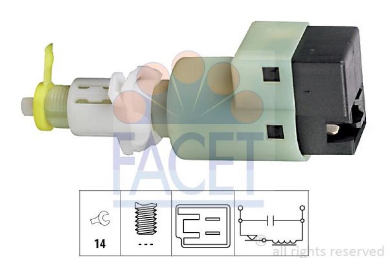 FACET Bremslichtschalter Made in Italy - OE Equivalent