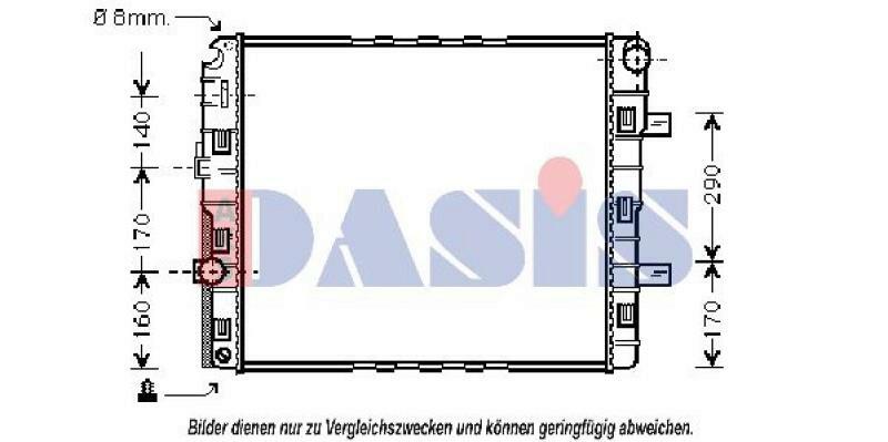 AKS DASIS Kühler, Motorkühlung