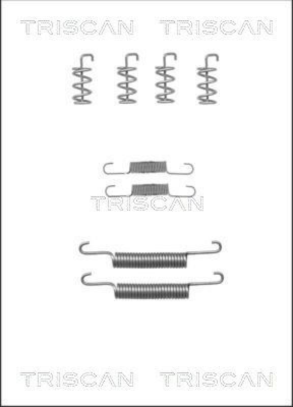 TRISCAN Accessory Kit, parking brake shoes