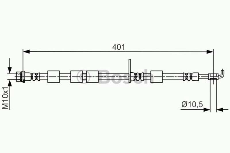 BOSCH Bremsschlauch 1 987 481 700