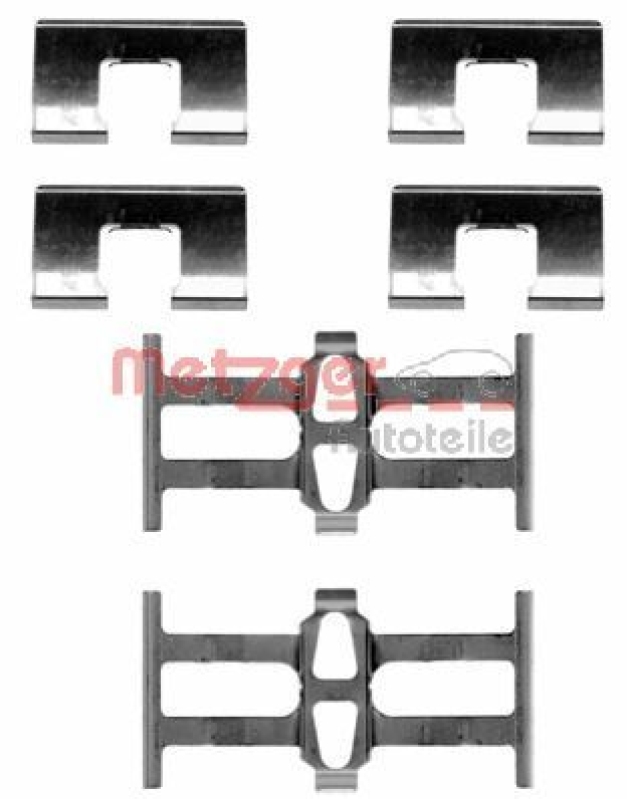 METZGER Accessory Kit, disc brake pad GREENPARTS