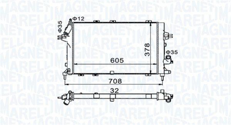 MAGNETI MARELLI K&uuml;hler, Motork&uuml;hlung