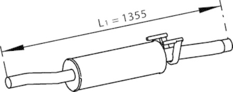 DINEX Mittelschalldämpfer