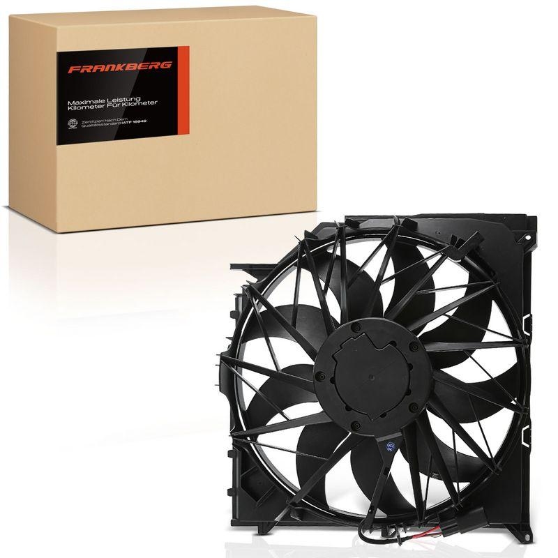 1x Frankberg Motork&uuml;hler Einfachl&uuml;fter mit K&uuml;hlerl&uuml;fterrahmen passend f&uuml;r BMW X3 E83 2.0L 2.5L 3.0L 2004-2010 5481FB0021285