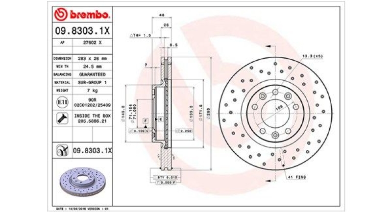 MAGNETI MARELLI Bremsscheibe