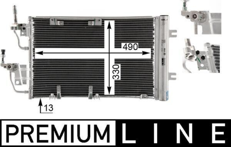 MAHLE Condenser, air conditioning BEHR *** PREMIUM LINE ***