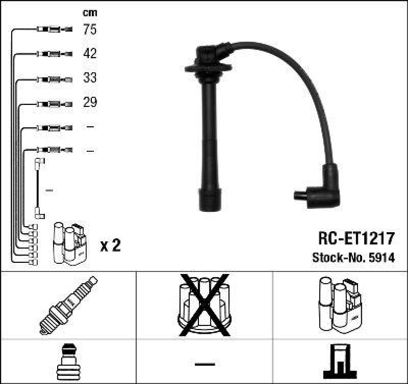 NGK Ignition Cable Kit