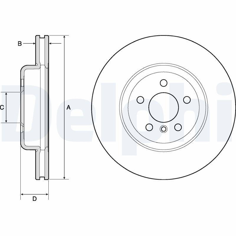 2x DELPHI Bremsscheibe