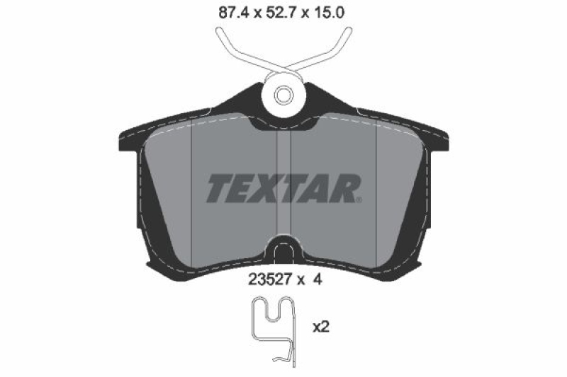 TEXTAR Brake Pad Set, disc brake Q+