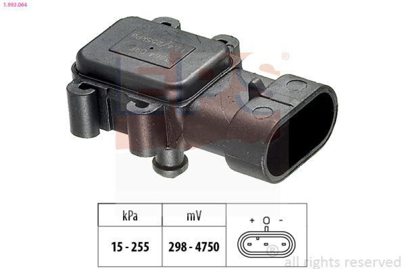 EPS Luftdrucksensor, Höhenanpassung Made in Italy - OE Equivalent