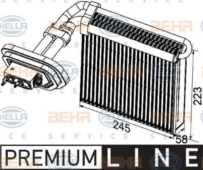 HELLA Verdampfer, Klimaanlage BEHR HELLA SERVICE *** PREMIUM LINE *** 8FV 351 330-791