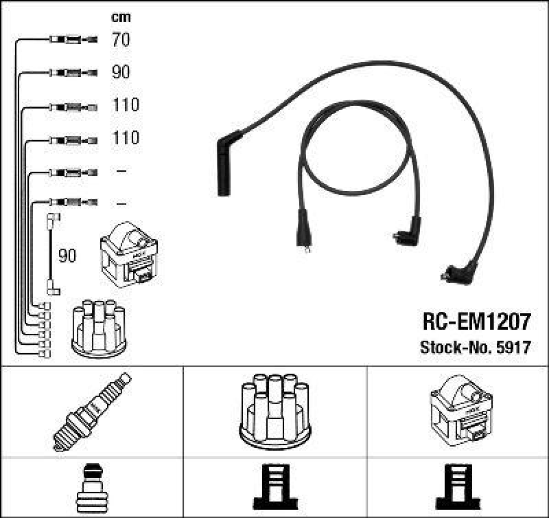 NGK Ignition Cable Kit