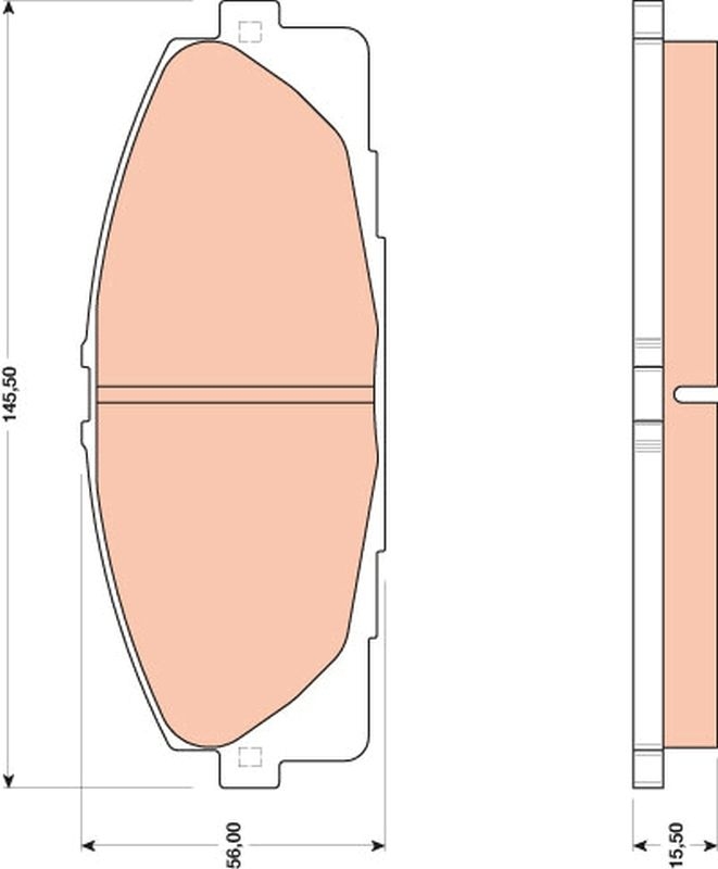 TRW Brake Pad Set, disc brake