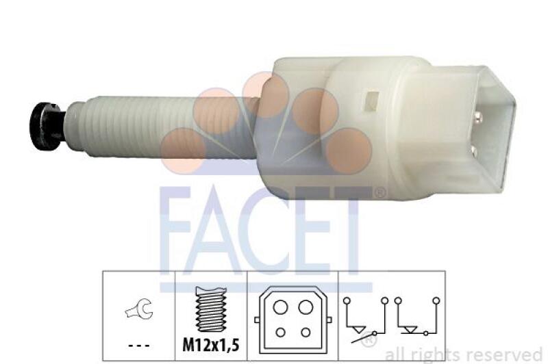 FACET Bremslichtschalter Made in Italy - OE Equivalent