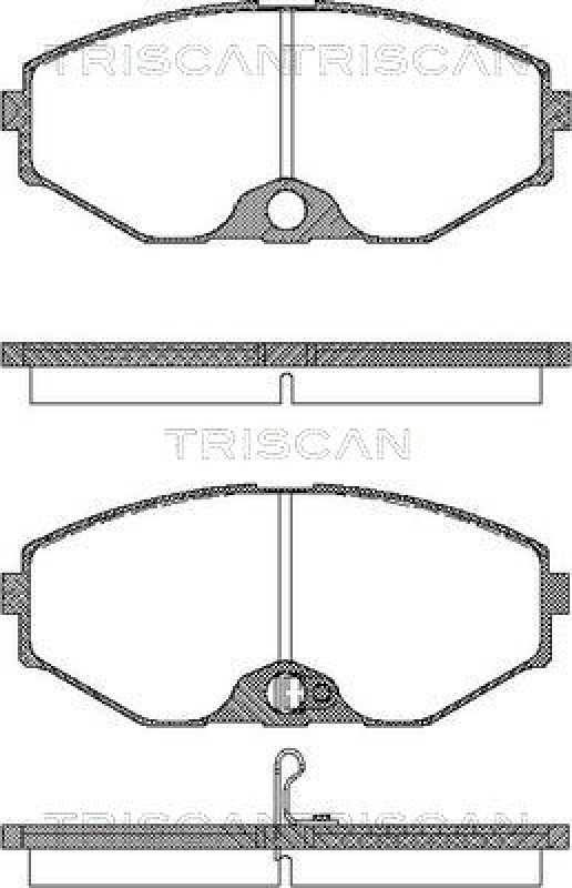 TRISCAN Bremsbelagsatz, Scheibenbremse