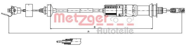 METZGER Cable Pull, clutch control