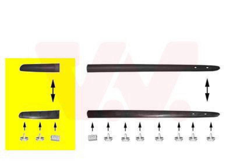 VAN WEZEL Zier-/Schutzleiste, Seitenwand