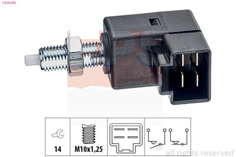 EPS Bremslichtschalter Made in Italy - OE Equivalent