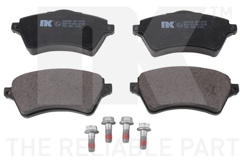 NK Brake Pad Set, disc brake