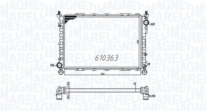 MAGNETI MARELLI Kühler, Motorkühlung