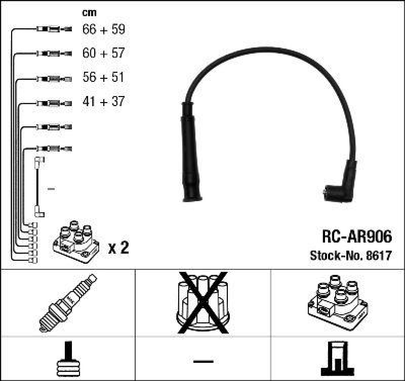 NGK Ignition Cable Kit