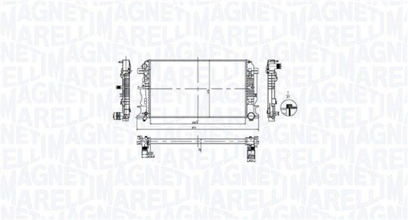 MAGNETI MARELLI Kühler, Motorkühlung