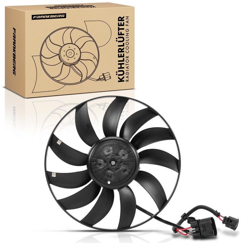 1x Frankberg Motork&uuml;hler Einfachl&uuml;fter ohne K&uuml;hlerl&uuml;fterrahmen passend f&uuml;r VW Golf Audi A3 8P Seat Skoda 5481FB0026373