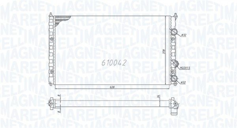 MAGNETI MARELLI Radiator, engine cooling